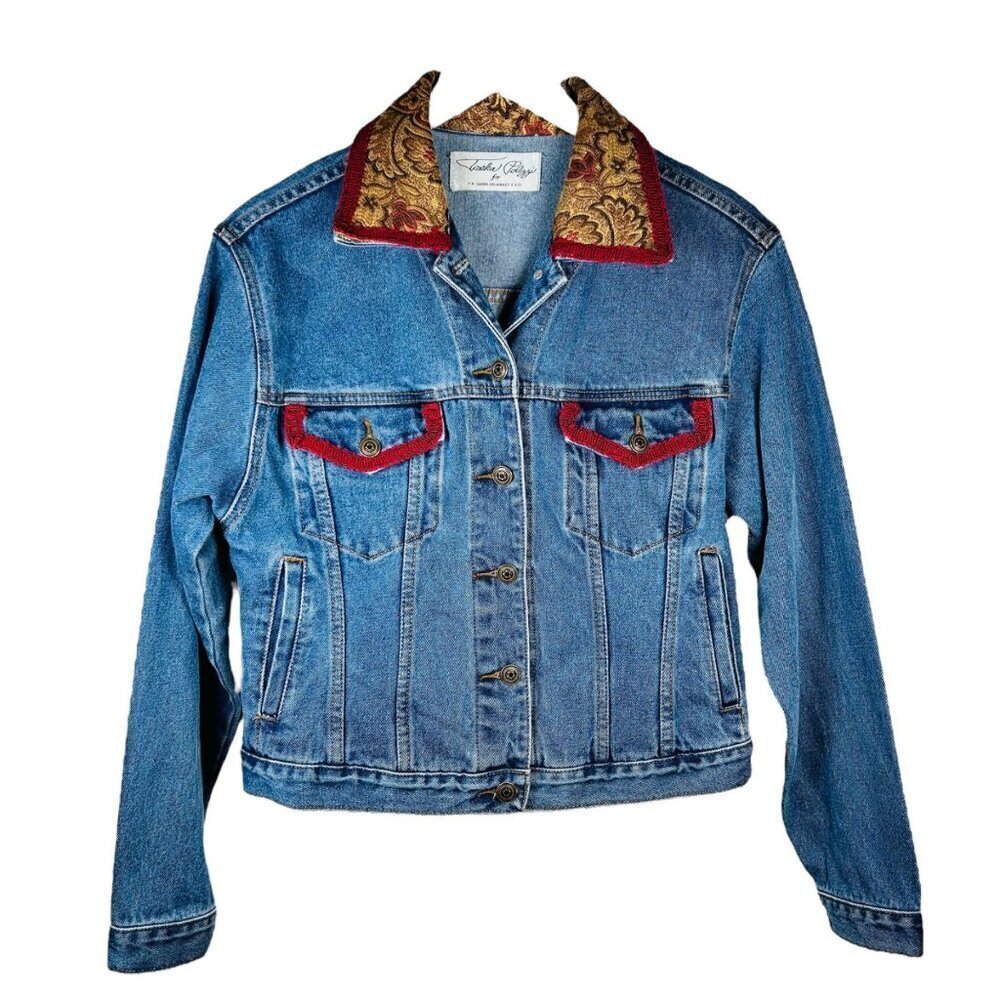 Tasha Polizzi TP Saddleblanket Jean Jacket Western Denim Rodeo Boho